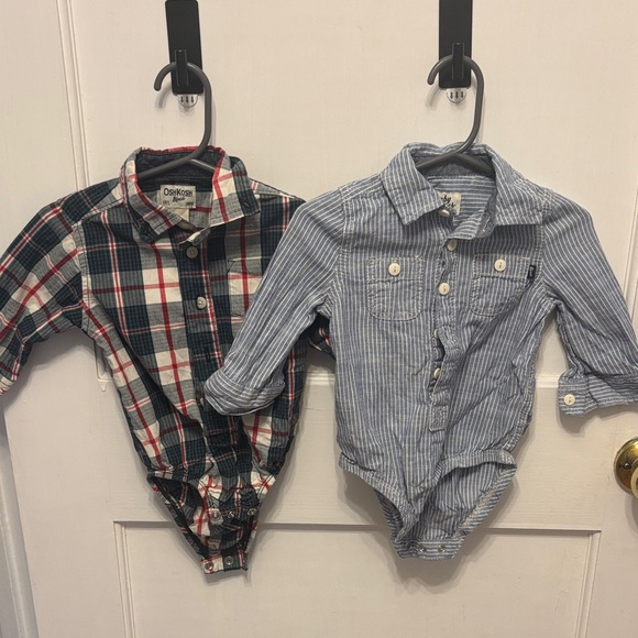 OshKosh B'gosh Other - OshKosh B'gosh Plaid and Striped nine month, button up shirt great for parties